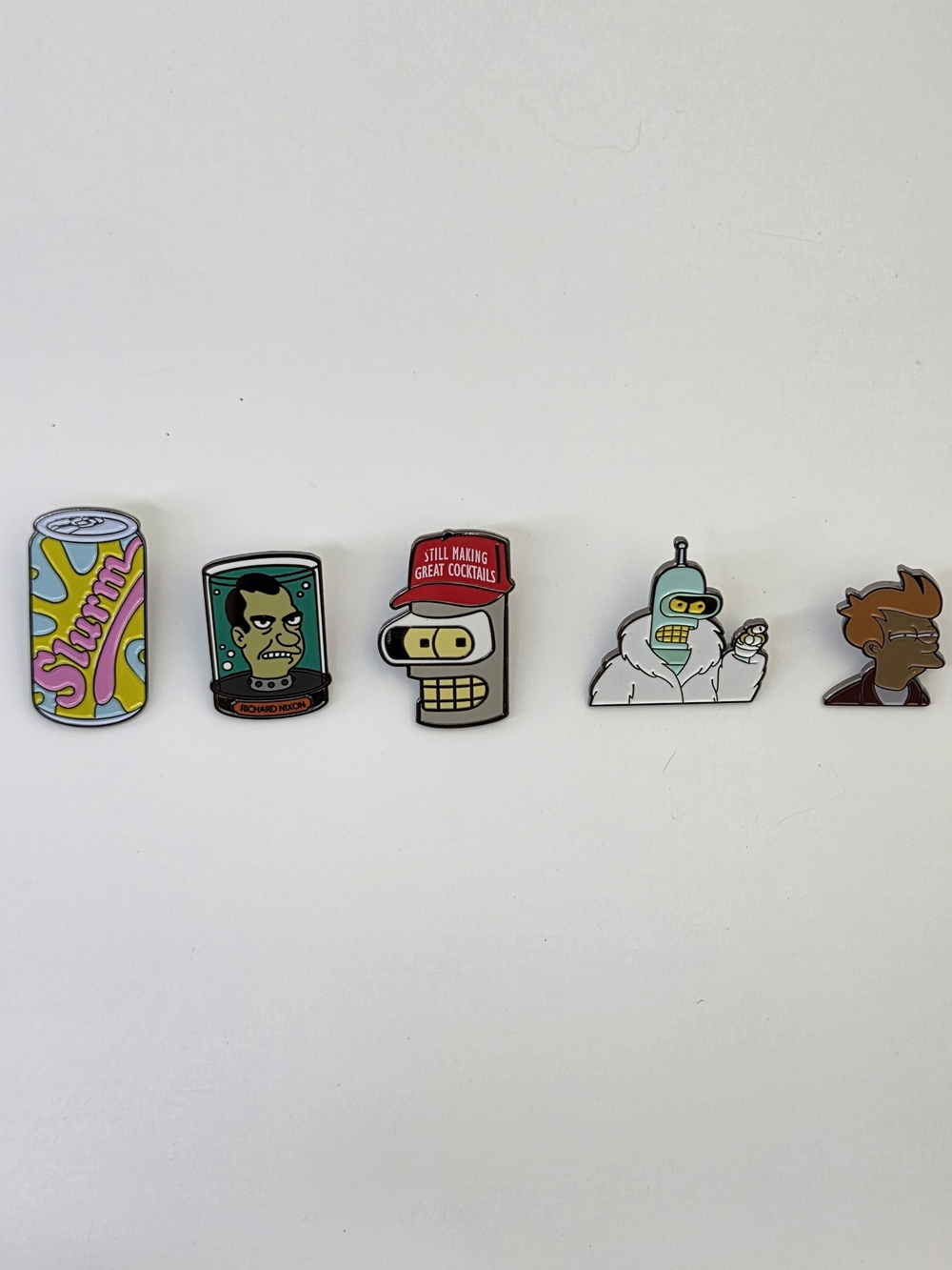 Set of 5 Futurama Enamel Pins